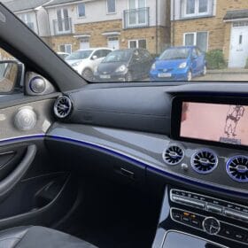 Mercedes E class vent Ambient lights and 3D tweeters